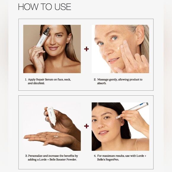 NIB Lorde + Belle BOOSTER BUNDLE OF ALL 5: use with Repair Serum - MSRP $249 - Picture 12 of 15